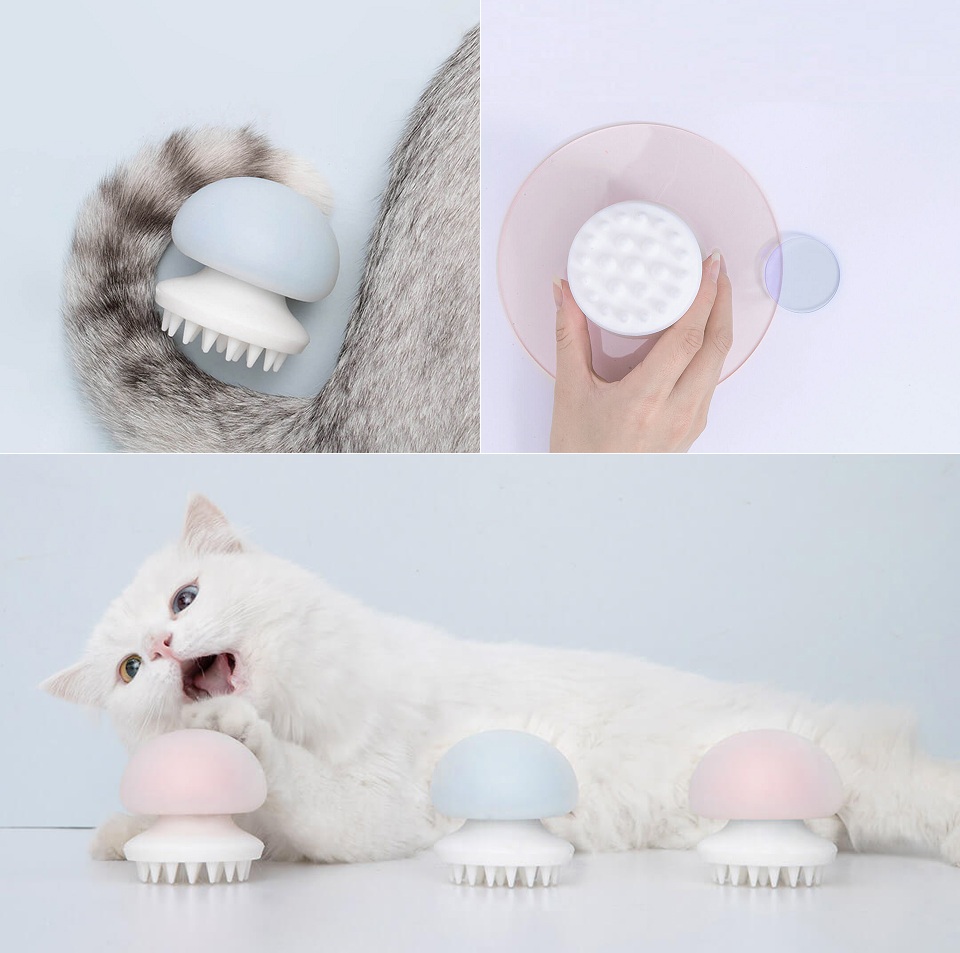 Массажная расческа для животных FURRYTAIL JellyFish Pet Massage Comb элементы дизайна
