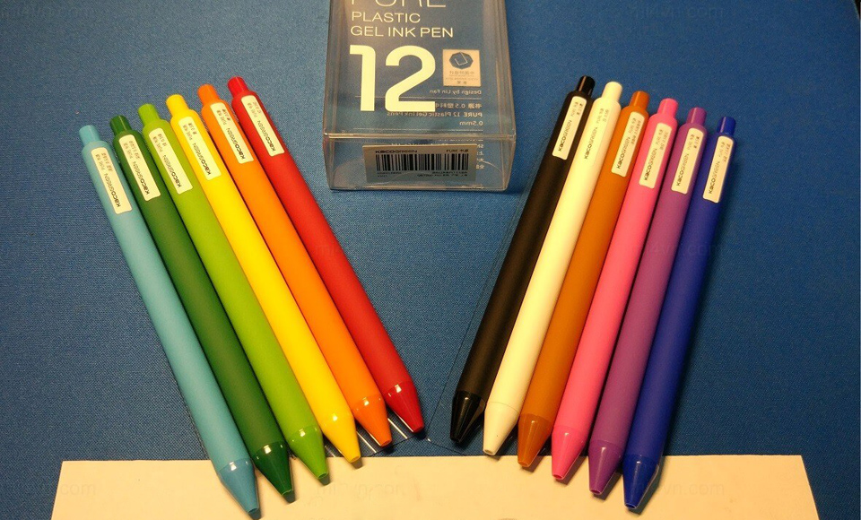 Набор гелевых ручек KACO Gel Pens 12 цветов цвета