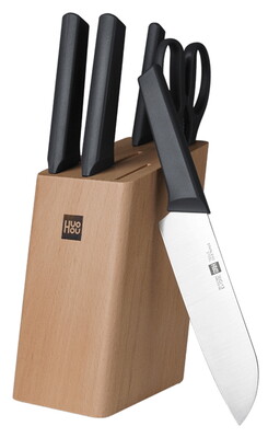 Набор кухонных ножей Xiaomi Huo Hou Kitchen Knife Youth Version (6 psc)