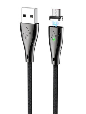 Кабель Hoco Magnetic U75 USB-microUSB 1.2m Черный