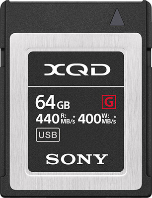 Карта памяти Sony 64Gb XQD G Series 400/440 MB/s QDG64