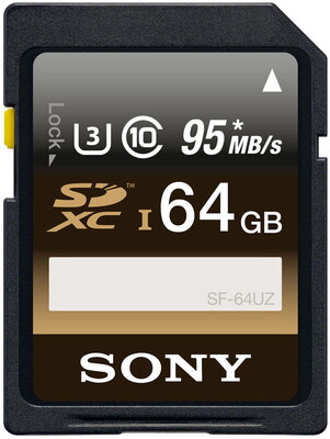 Карта памяти Sony 64Gb SDXC UHS-I 90/95 MB/s (SF-64UZ)
