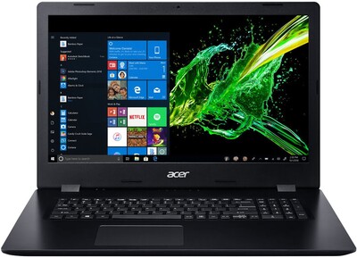 Ноутбук Acer ASPIRE 3 A317-32-C65A (Intel Celeron N4020 1100MHz/17.3"/1600x900/4GB/256GB SSD/Intel UHD Graphics/Windows 10 Home) Черный NX.HF2ER.00C