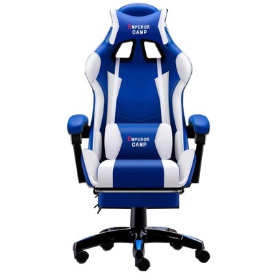 Компьютерное игровое кресло EC Armchair White Blue