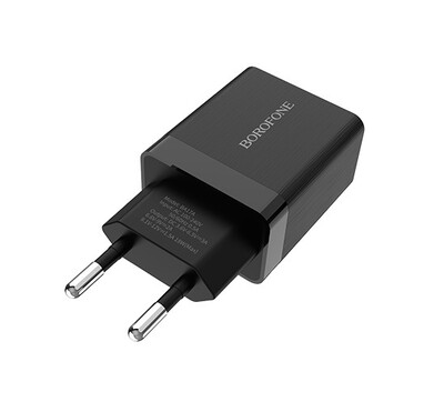 Зарядное устройство Borofone BA17A USB Quick Charge 3.0 18W Black