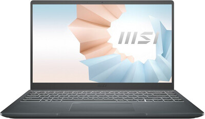 Ноутбук MSI Modern 14 B11MOU-636RU (Intel Core i5 1155G7 2400MHz/14"/1920x1080/8GB/512GB SSD/Intel Iris Xe Graphics/Windows 11 Home) Серый 9S7-14D334-636