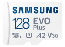 Карта памяти Samsung MicroSDXC class10 EVO PLUS UHS-I U1 A2 V30 130MB/s 128GB + SD адаптер MB-MC128KA/RU
