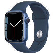Часы Apple Watch Series 7 GPS 45mm Aluminium Case with Abyss Blue Sport Band MKN83 Blue