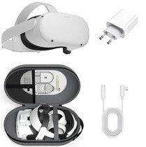 Шлем виртуальной реальности Oculus Quest 2 128GB + кабель Oculus 5м + Зарядное устройство + Защитный кейс