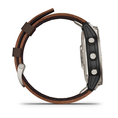 Часы Garmin D2 Mach 1 Titanium Aviator Leather Brown 010-02582-55 фото 6