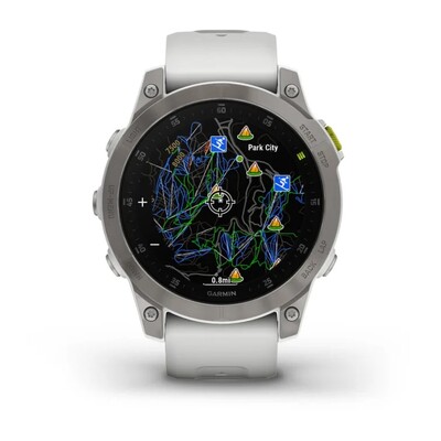 Уцененные часы Garmin Epix Gen 2 Sapphire Titanium White 010-02582-21 царапины на корпусе фото 10