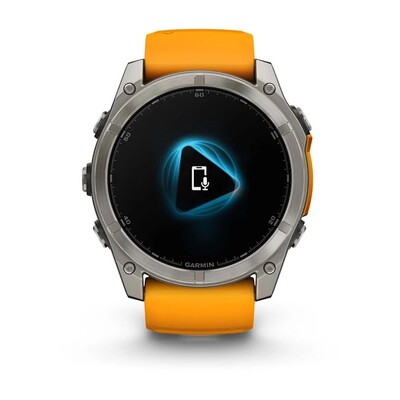 Часы Garmin Fenix 8 51mm Amoled Sapphire Titanium Spark Orange 010-02905-11 фото 4