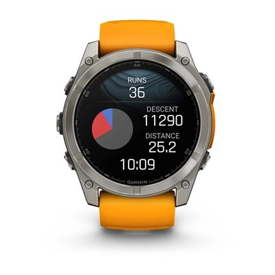 Часы Garmin Fenix 8 51mm Amoled Sapphire Titanium Spark Orange 010-02905-11 фото 9